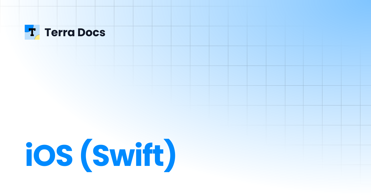 iOS (Swift) | API Reference | Terra Docs
